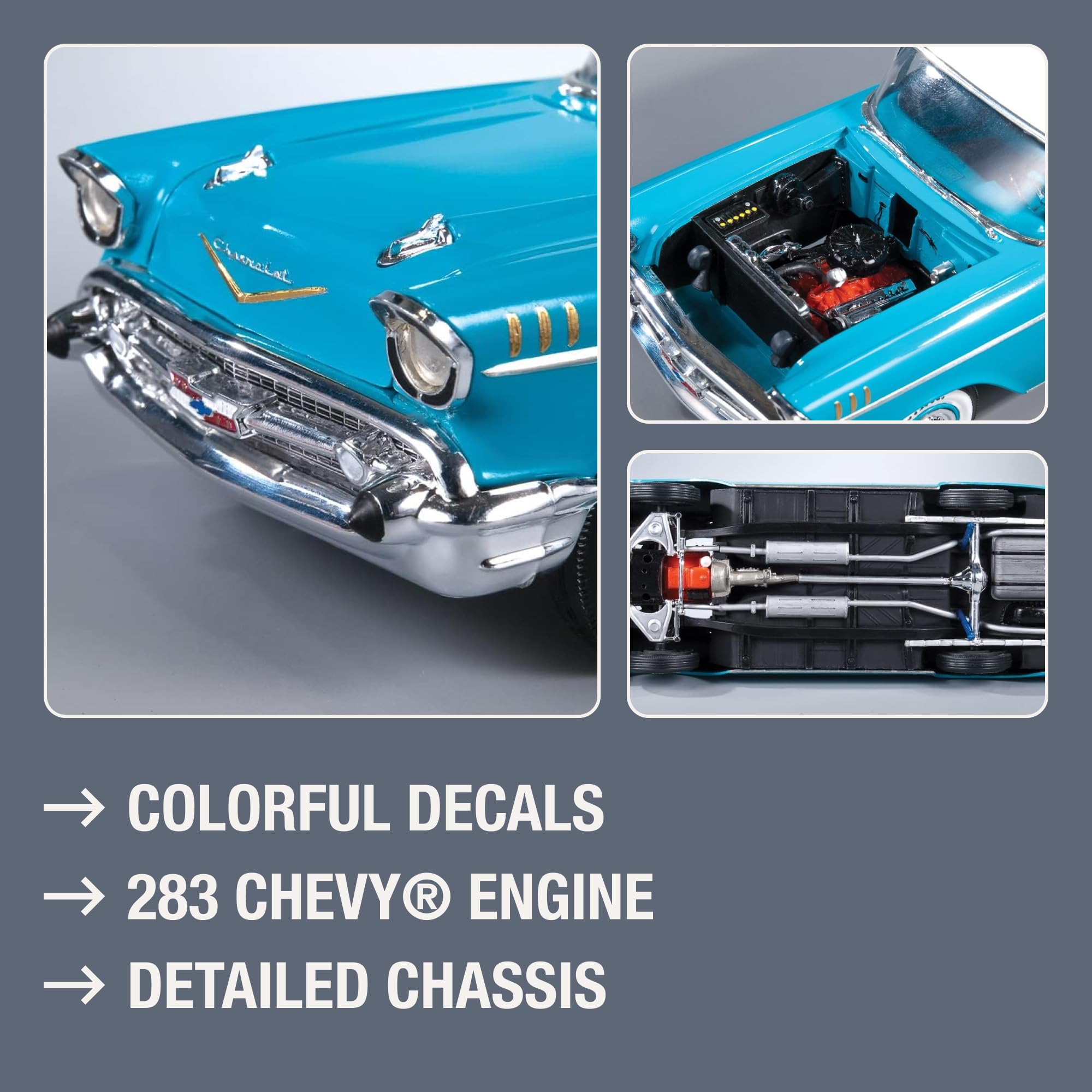 Amazon | amt AMT 1/25 1957 シェビー ベルエア AMT638R | プラモデル 通販